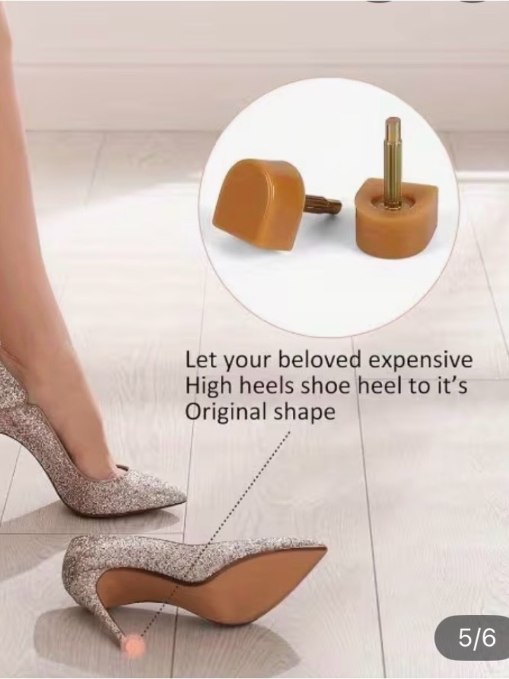 High heeled replacement set for women’s shoes